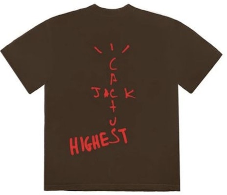 Travis Scott Jordan Cactus Jack Highest T Shirt Brown Order Travis Scott Jordan Cactus Jack Highest T Shirt Brown
