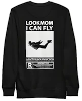 Travis Scott Letter Graphic Crewneck Sweatshirt Black TC-621 Travis Scott Letter Graphic Crewneck Sweatshirt Black TC-621