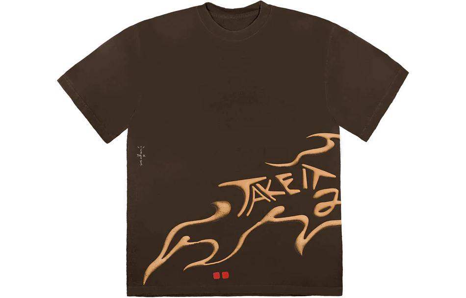 Lookbook Travis Scott 字母標誌圖案印花純棉男T恤 CJAM-SS01