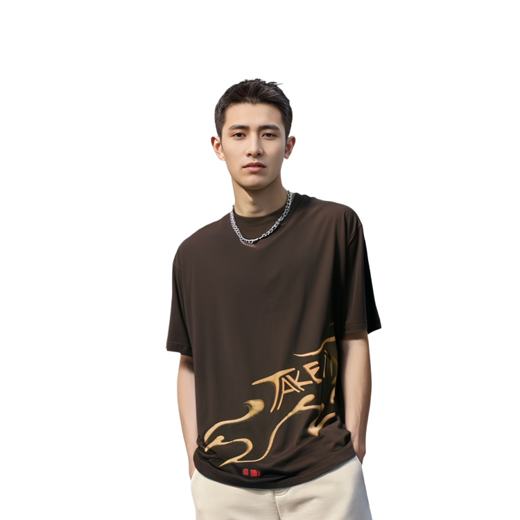 Cheap Travis Scott 字母標誌圖案印花純棉男T恤 CJAM-SS01