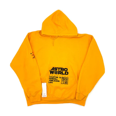 Travis Letter Logo Yellow Hoodie 93665-575