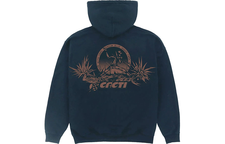 Travis Letter Print Blue Pullover Long Sleeve Sweatshirt Unisex TC-79