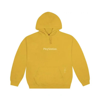 Travis Letter Printed Hoodie Gold CJPS-HS12