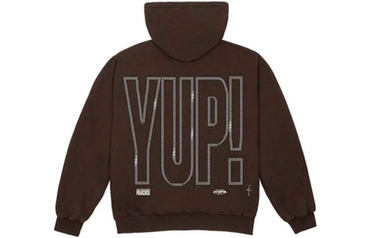 Travis Logo Brown Zip-Up Hoodie Jacket Unisex TC-357 圖 2