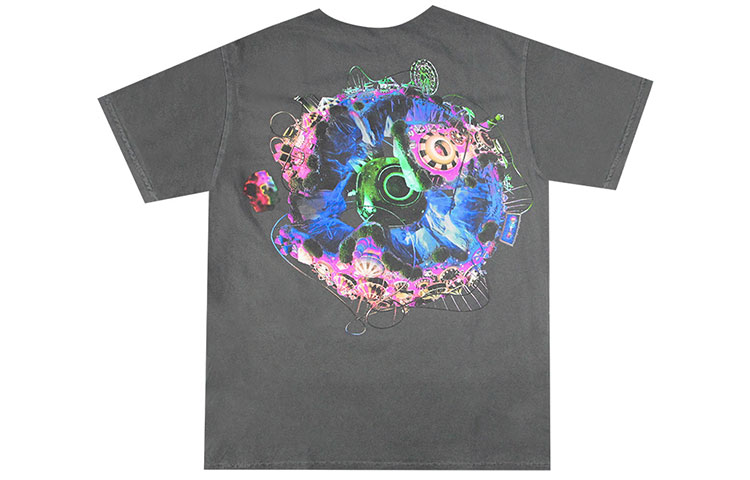 Lookbook Kaos Unisex Lengan Pendek Travis Scott Logo Graphic Crewneck. CJFN-SS11