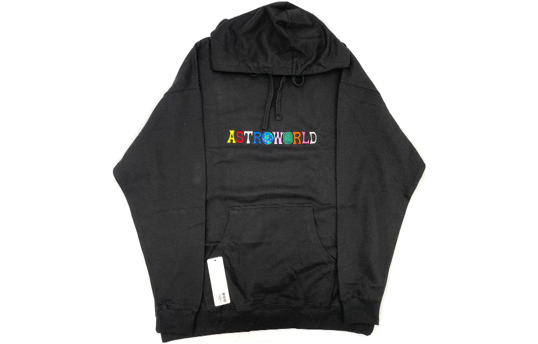 Travis Loose Fit Logo Print Hoodie Black 83665-102