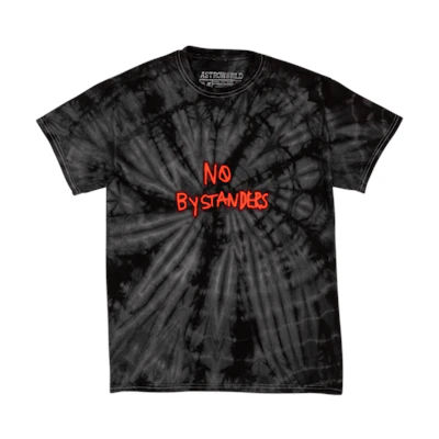 Travis No Bystanders Tee Black Tie Dye