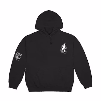 Travis No Loitering Hoodie Black Cartoon Print Pullover Sweatshirt TC-478