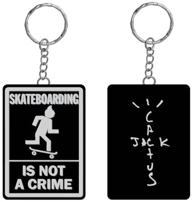 Travis Scott Not A Crime Keychain Black Buy Travis Scott Not A Crime Keychain Black