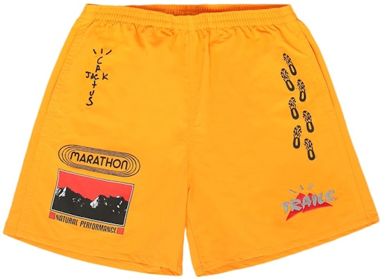 Travis Scott Path Shorts Gold Buy Travis Scott Path Shorts Gold