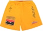 Buy Travis Scott Path Shorts Gold