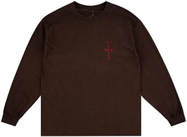Travis Scott Plain Logo Patch Crewneck Long Sleeve Tee Shirt . CJMDLS68 Travis Scott Plain Logo Patch Crewneck Long Sleeve Tee Shirt . CJMDLS68