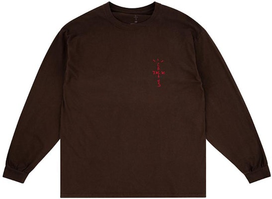 Travis Scott 标志贴布圆领长袖T恤衫 CJMDLS68 Buy Travis Scott 标志贴布圆领长袖T恤衫 CJMDLS68