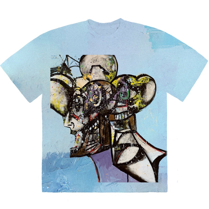 Buy Travis Scott 繽紛綁染肖像 T 恤