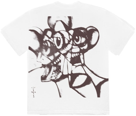 崔維斯·史考特 崔維斯肖像工作進行中白色T恤 Order 崔維斯·史考特 崔維斯肖像工作進行中白色T恤