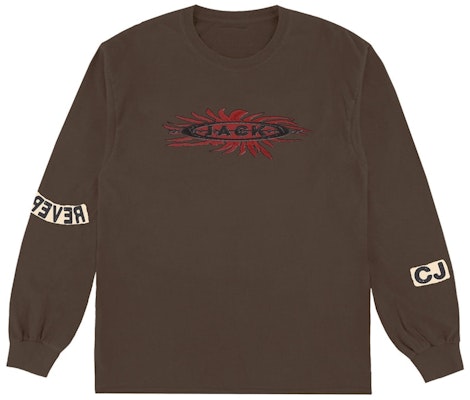 Travis Scott Reverse Jack L/S T-shirt 'Brown' Buy Travis Scott Reverse Jack L/S T-shirt 'Brown'