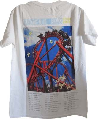Travis Scott Roller Coaster Tee White Order Travis Scott Roller Coaster Tee White