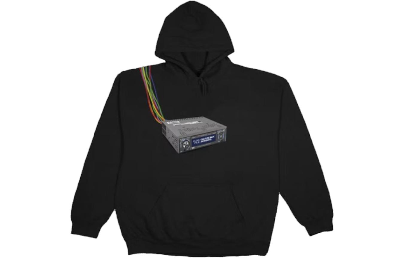 Travis Router Graphic Hoodie Black TC-469
