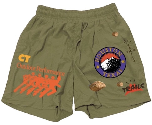 Travis Scott Running Wild Shorts Olive Buy Travis Scott Running Wild Shorts Olive