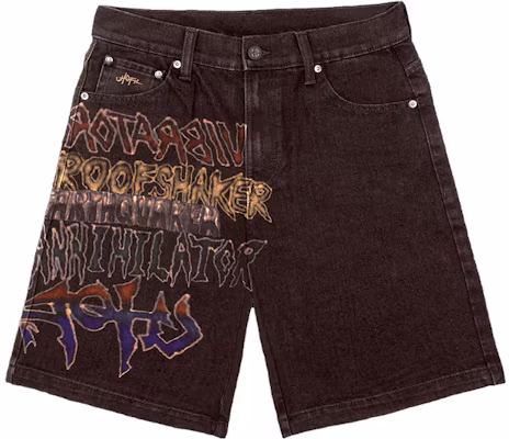 Travis Scott SS23 UTOPIA Denim Shorts Vintage Letter Print Unisex Limited Edition TSUT-PS13 Buy Travis Scott SS23 UTOPIA Denim Shorts Vintage Letter Print Unisex Limited Edition TSUT-PS13
