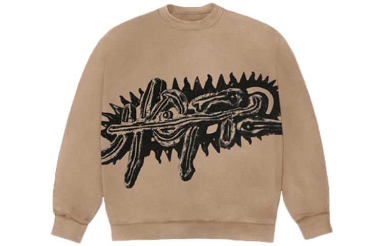 Travis SS23 UTOPIA Letter Print Crewneck Sweatshirt Khaki Unisex TSUT-BS13 圖 2