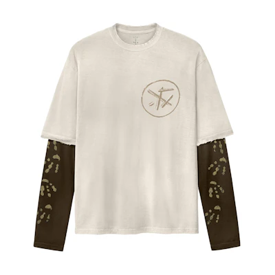 Travis SS24 Signature Jack Long Sleeve Tee Khaki Unisex Crewneck. CJSS-SS02