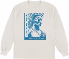 Travis Scott T-3500 Repeat L/S Tee White