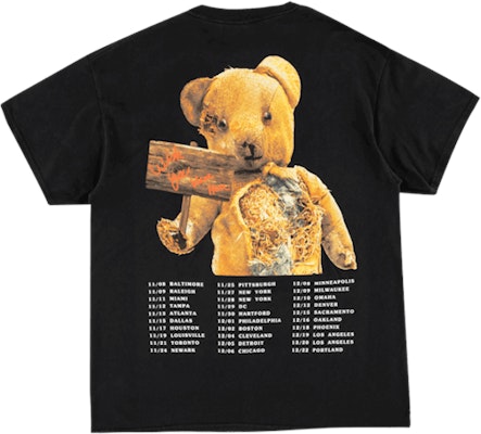 Camiseta Negra Travis Scott Oso de Peluche Order Camiseta Negra Travis Scott Oso de Peluche