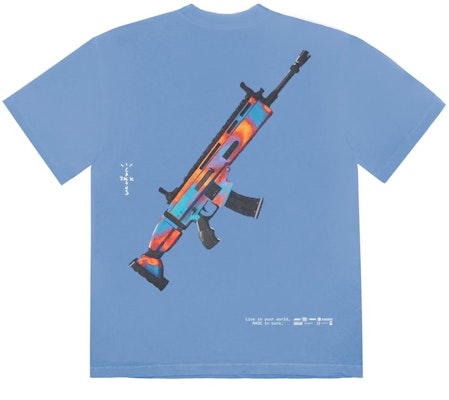 Travis Scott The Scotts Astro Goosebumps T-Shirt Blue Order Travis Scott The Scotts Astro Goosebumps T-Shirt Blue