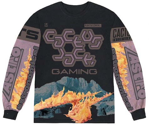 Travis Scott The Scotts Cj Gaming I L/S Jersey Black/Multi Buy Travis Scott The Scotts Cj Gaming I L/S Jersey Black/Multi