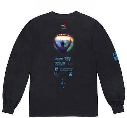 Travis Scott The Scotts CJ Portal Camiseta Manga Larga Negra Order Travis Scott The Scotts CJ Portal Camiseta Manga Larga Negra