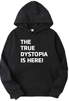 Travis Scott The True Dystopia Is Here Hoodie Black Unisex Pullover Sweatshirt TC-445 Travis Scott The True Dystopia Is Here Hoodie Black Unisex Pullover Sweatshirt TC-445