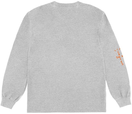 Camiseta Manga Larga Travis Scott Trading Co. Gris Jaspeado Order Camiseta Manga Larga Travis Scott Trading Co. Gris Jaspeado