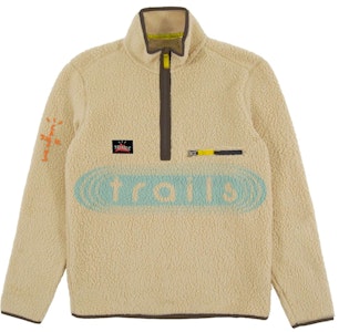 Travis Scott Trails Sudadera Sherpa con Cremallera Media Natural Buy Travis Scott Trails Sudadera Sherpa con Cremallera Media Natural