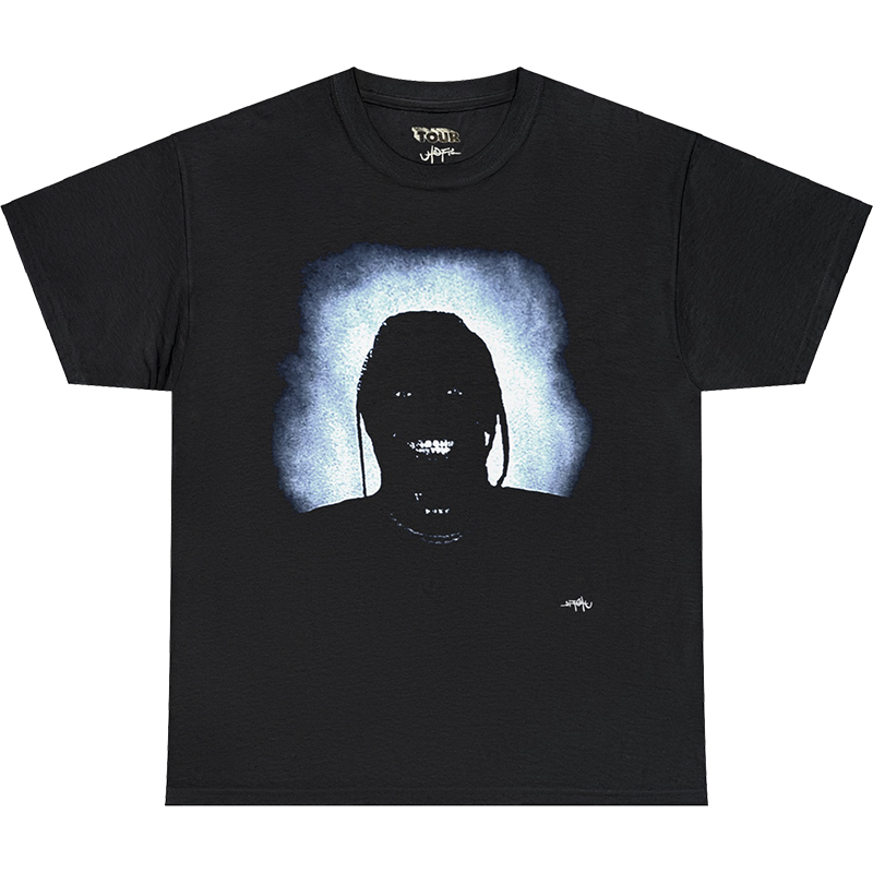 Order Travis Scott Utopia Tour FW23 Baju Grafik Hitam Unisex. TST-FW24-012