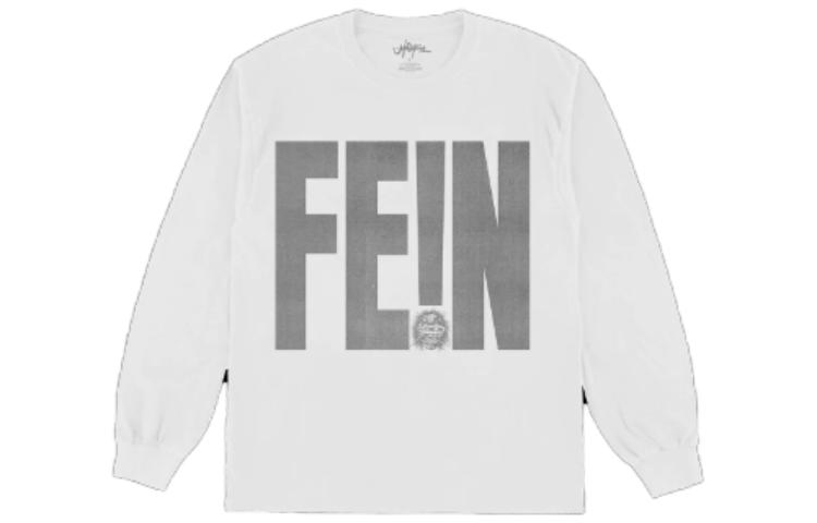 Travis Scott White Letter Print Crewneck Long Sleeve T-Shirt Unisex. TSUT-LS24