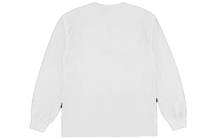 Lookbook Travis Scott 白色字母印花长袖圆领男女同款T恤. TSUT-LS24