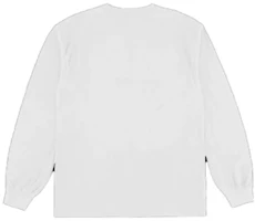 Lookbook Travis Scott White Letter Print Crewneck Long Sleeve T-Shirt Unisex. TSUT-LS24