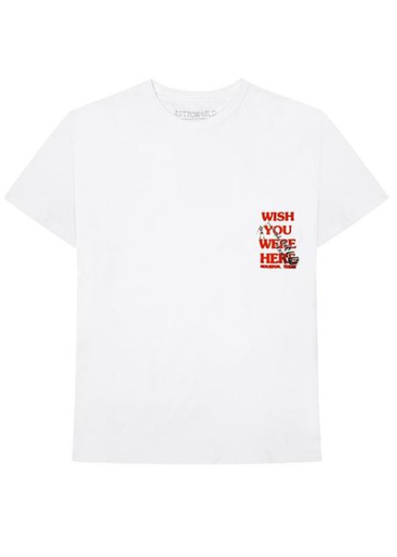 Travis Scott Wish You Were Here Festival Tee White