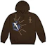 Order Hoodie Grafik Uniseks Coklat Travis Scott World Series. TC-89