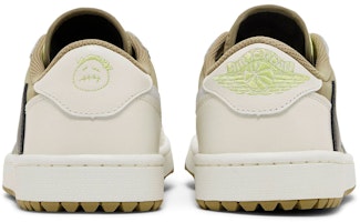 Travis Scott x Air Jordan 1 Low Golf 'Neutral Olive' dalam warna Zaitun Neutral FZ3124-200 Details for Travis Scott x Air Jordan 1 Low Golf 'Neutral Olive' dalam warna Zaitun Neutral FZ3124-200