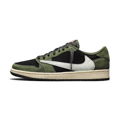 Travis Jordan 1 Low SP 'Black Olive'