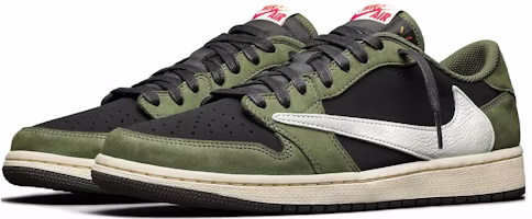 Travis Scott x Air Jordan 1 低帮 OG SP '黑橄榄' DM7866-002 Lookbook Travis Scott x Air Jordan 1 低帮 OG SP '黑橄榄' DM7866-002