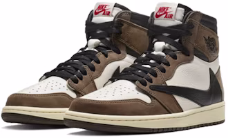 Shop Travis Scott x Air Jordan 1 Retro High OG 'Mocha' Marrón CD4487-100