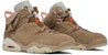 Travis Scott x Air Jordan 6 Retro 'British Khaki' dalam Bahasa Melayu. DH0690-200