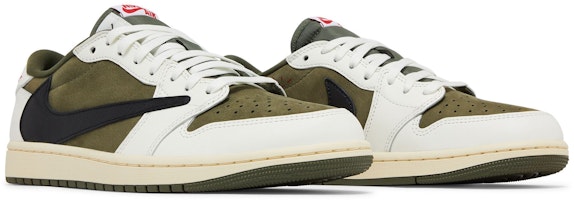 Travis Scott x Air Jordan 1 Low OG SP 'Olive' Zapatillas edición especial DM7866-200 2