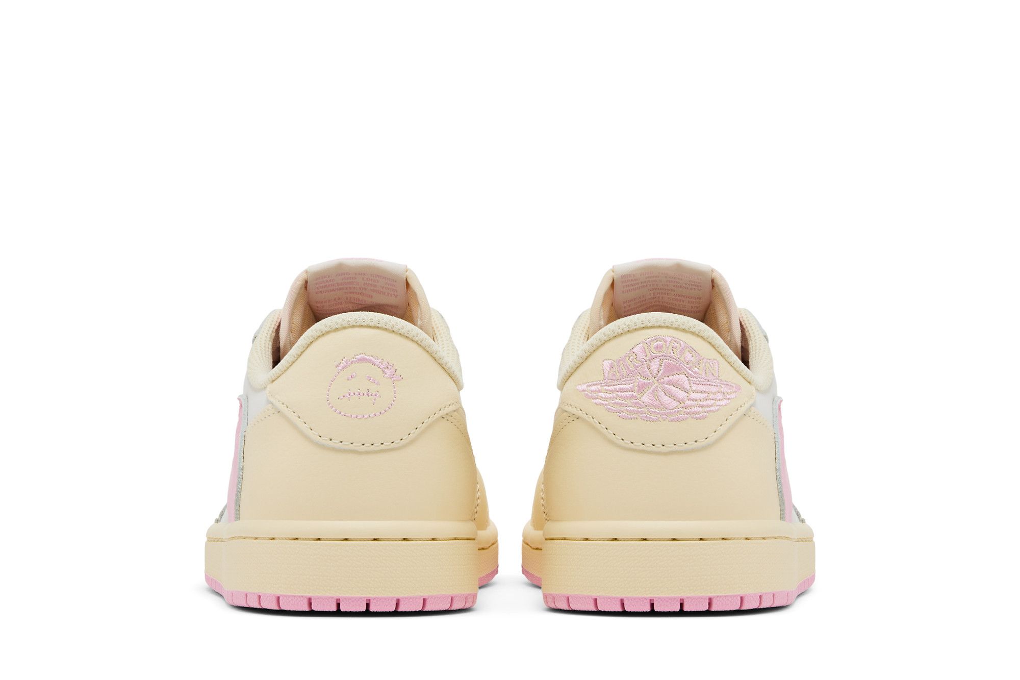 Details for Travis Scott x Air Jordan 1 Retro Low OG ''Muslin Pink'' Sepatu Sneakers IQ7604-100