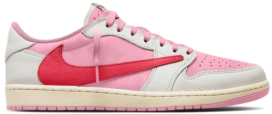特拉维斯·斯科特联名Air Jordan 1低帮复刻 OG ''奶白热带粉'' IQ7604-101 Buy 特拉维斯·斯科特联名Air Jordan 1低帮复刻 OG ''奶白热带粉'' IQ7604-101