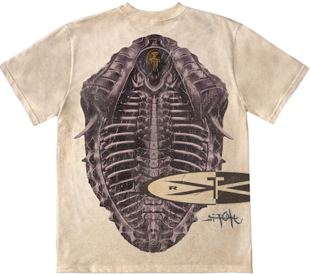 Travis Scott x Air Jordan SS24 Graphic Print T-Shirt Unisex in Light Khaki. CJJJ-SS02 Lookbook Travis Scott x Air Jordan SS24 Graphic Print T-Shirt Unisex in Light Khaki. CJJJ-SS02