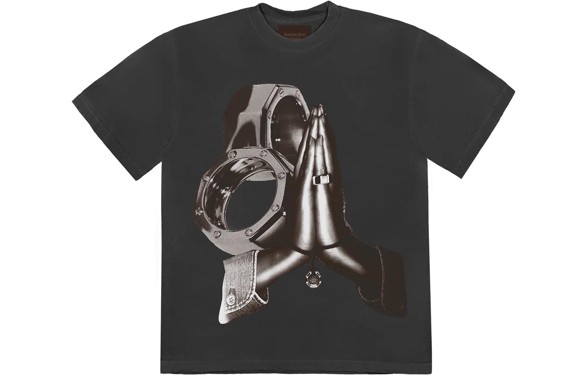 Order Travis Scott 聯名 Audemars Piguet FW23 黑色圖案印花中性短袖 T 恤 CJAP-SS01
